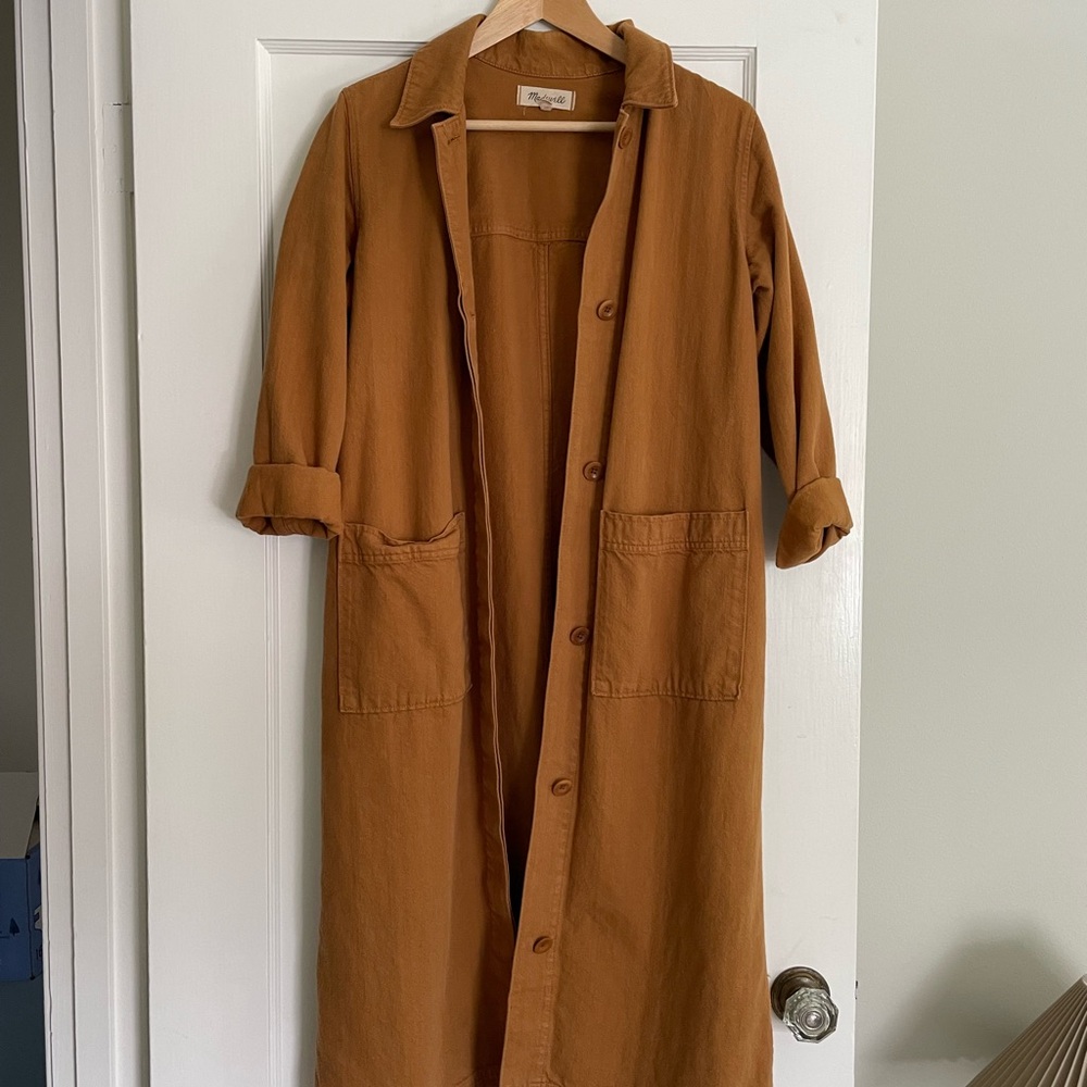 Madewell Long Button-Up Coat